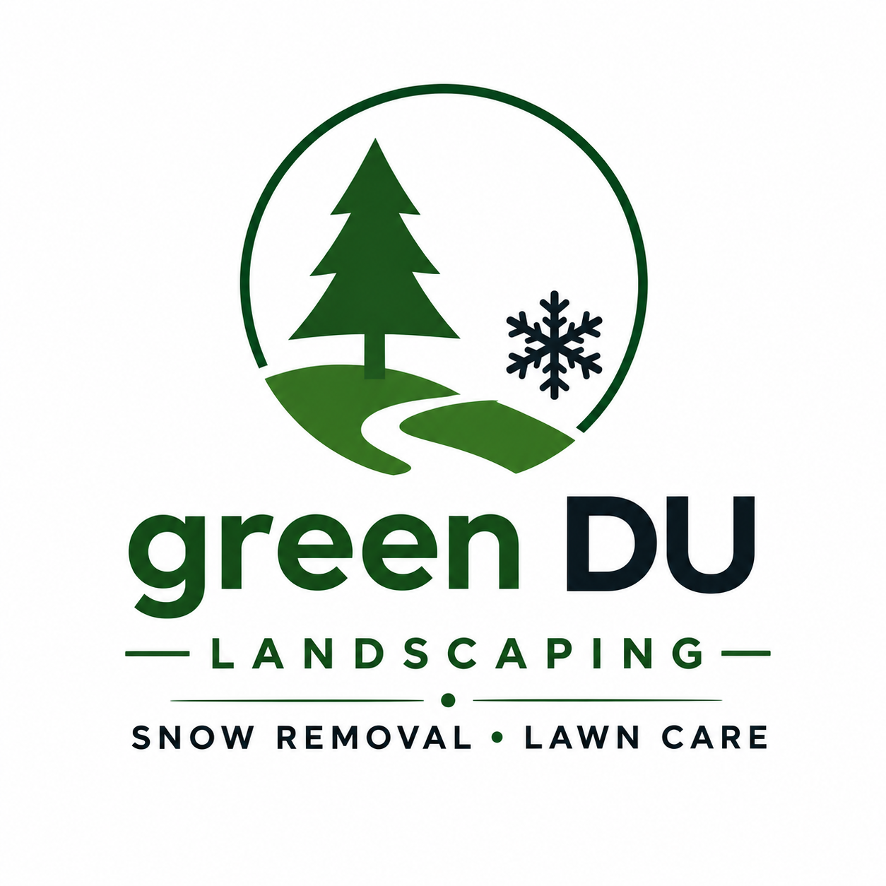 Green DU Landscaping Logo